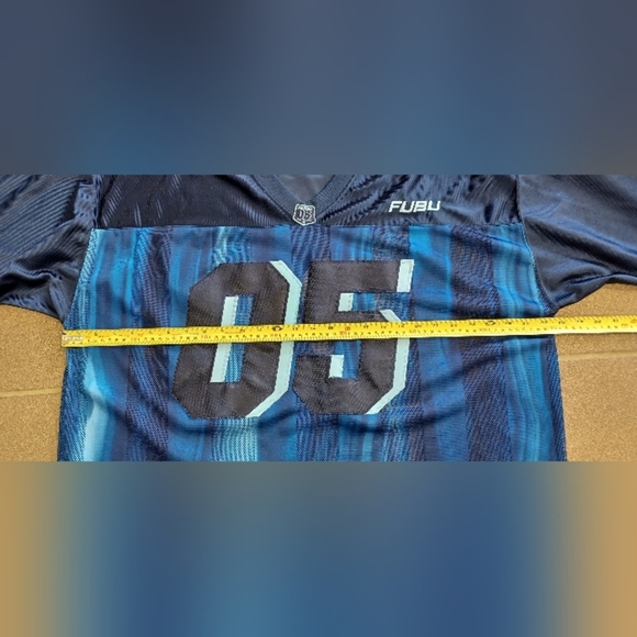 VTG FUBU Sports 05 Official Champions XXL League Football Jersey Blue Y2K - Picture 13 of 16